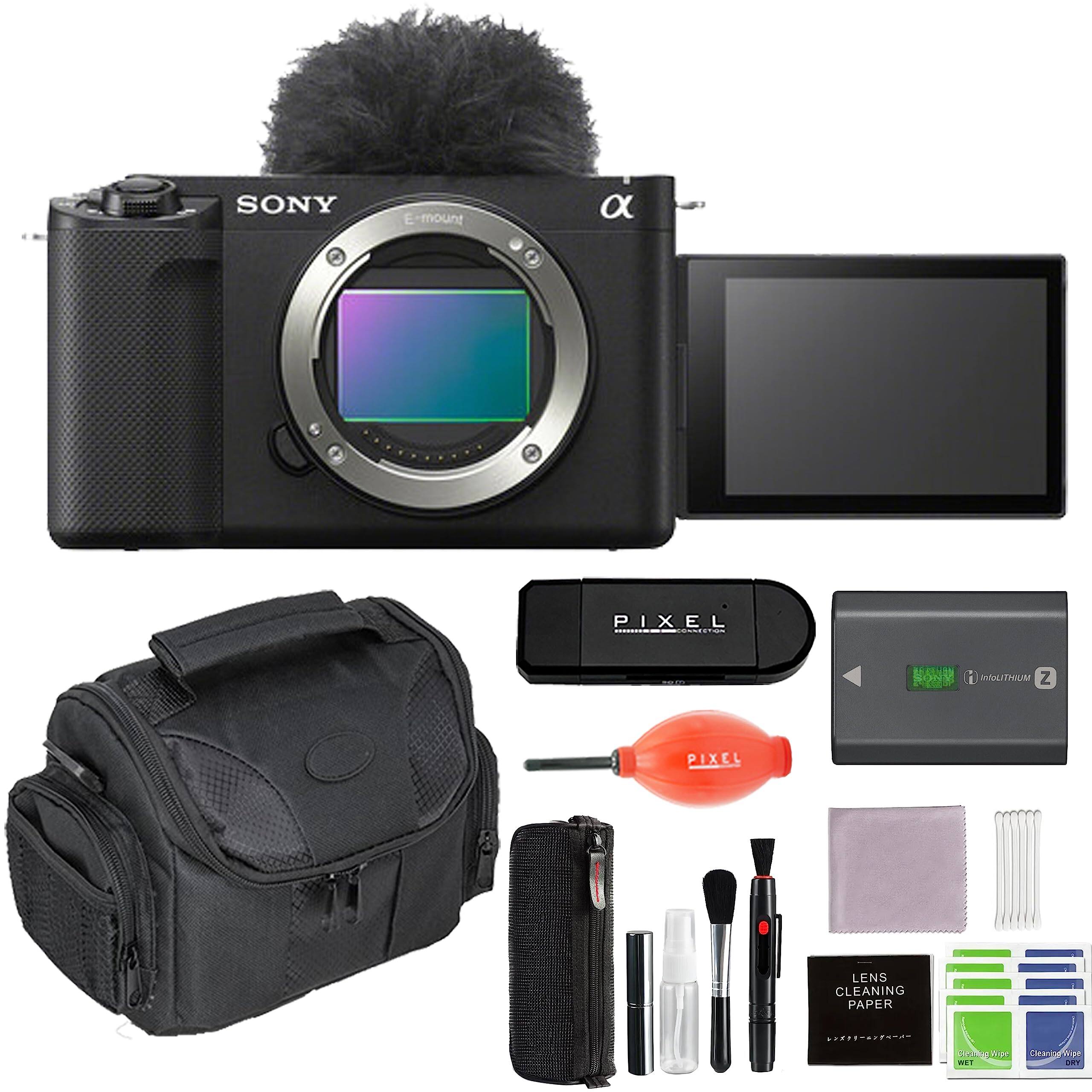 Bundle - Sony - ZV-E1 Mirrorless Camera (Black) Advanced Accessory with Gadget Bag, 3-in-1 USB Card Reader & More