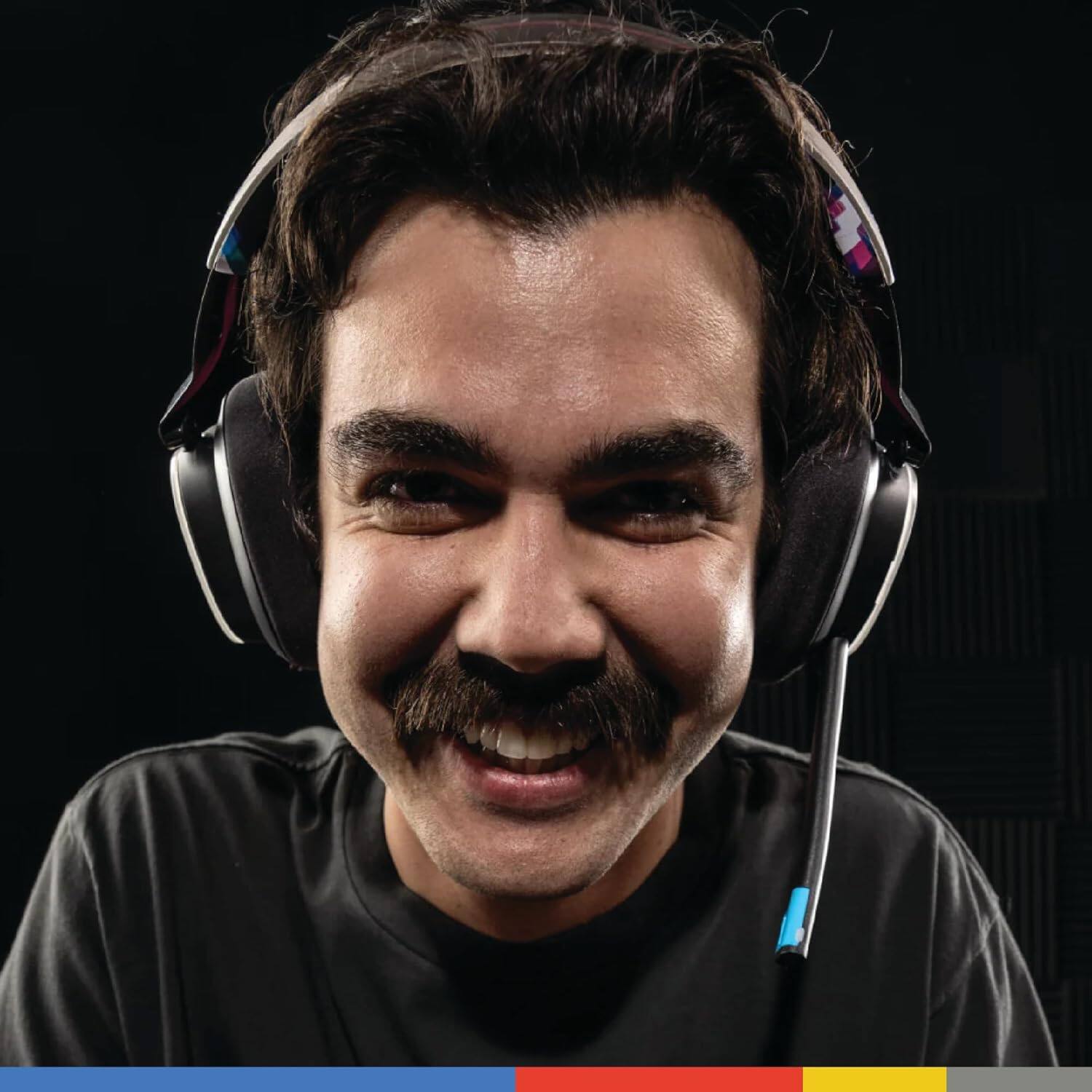 Alt View 2. Skullcandy - PLYR wireless gaming headset with 24hr battery, AI mic, and cross-platform support for Xbox, PlayStation, and PC. - Black Digi-Hype.