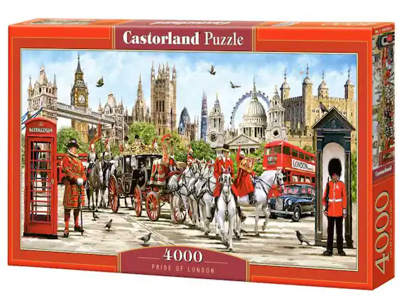 Castorland Puzzle, N C-430300, TELEPHONE, 4000, PRIDE OF LONDON, LONDON, Castorland 4000.