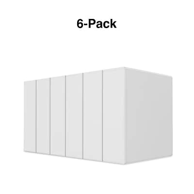 Alt View 1. Staples - 3" 3-Ring View Binders, 6/Pack - White.