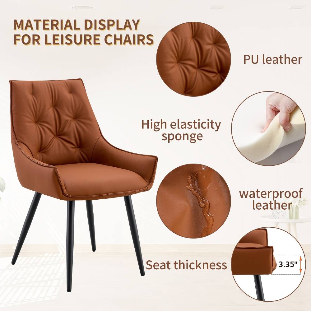 MATERIAL DISPLAY FOR LEISURE CHAIRS

- PU leather
- High elasticity sponge
- Waterproof leather
- Seat thickness: 3.35"