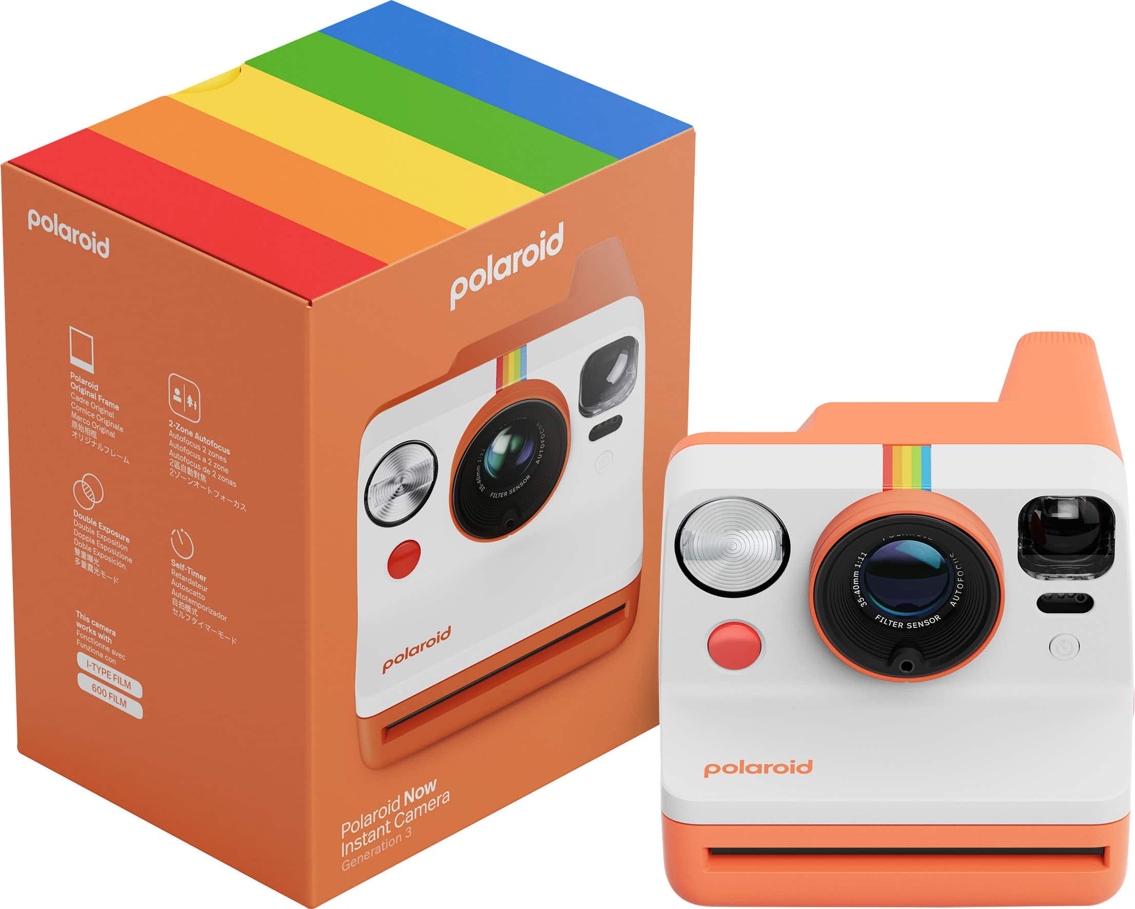 Polaroid - Now Instant Camera Generation 3 - Coral - Front_Zoom