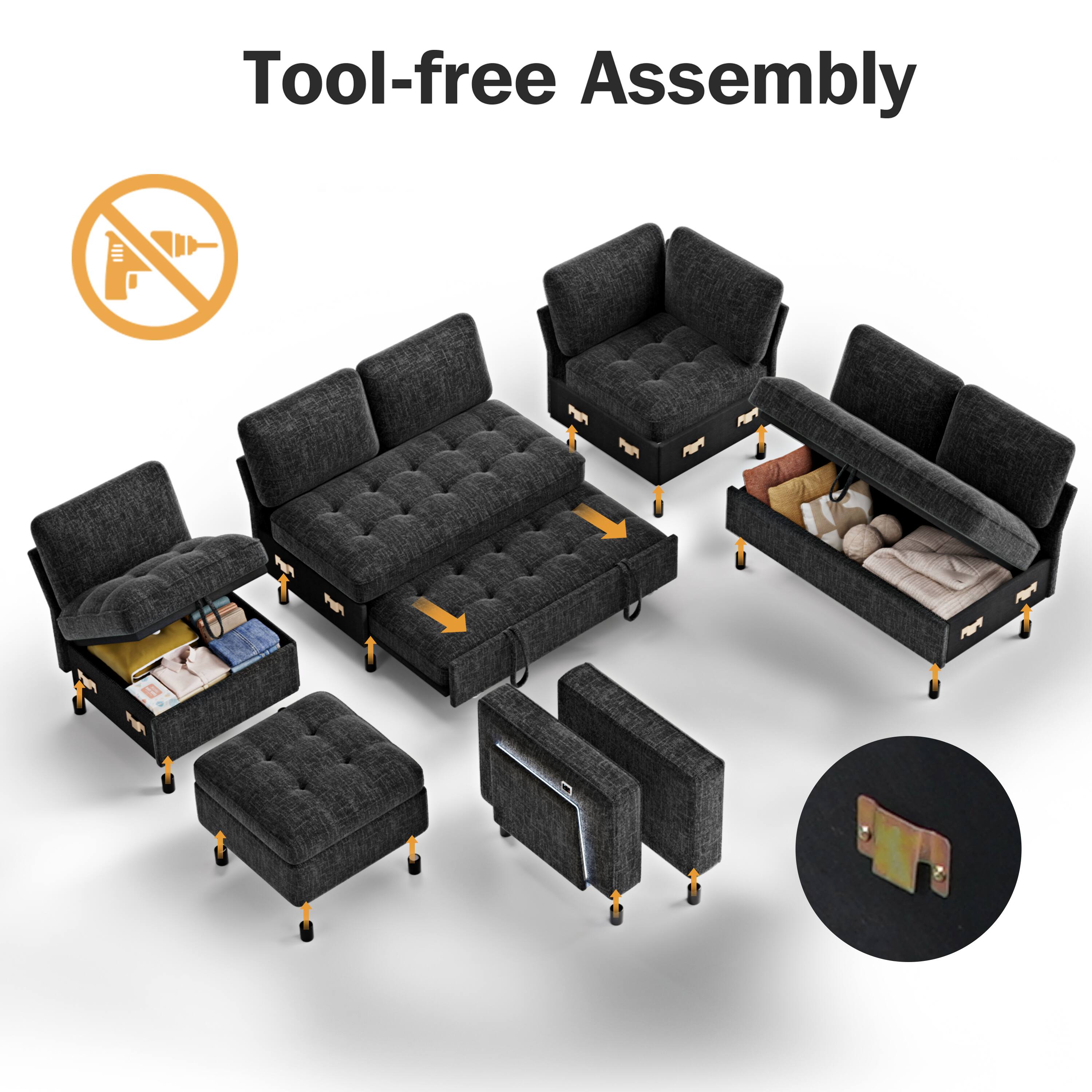 Tool-free Assembly