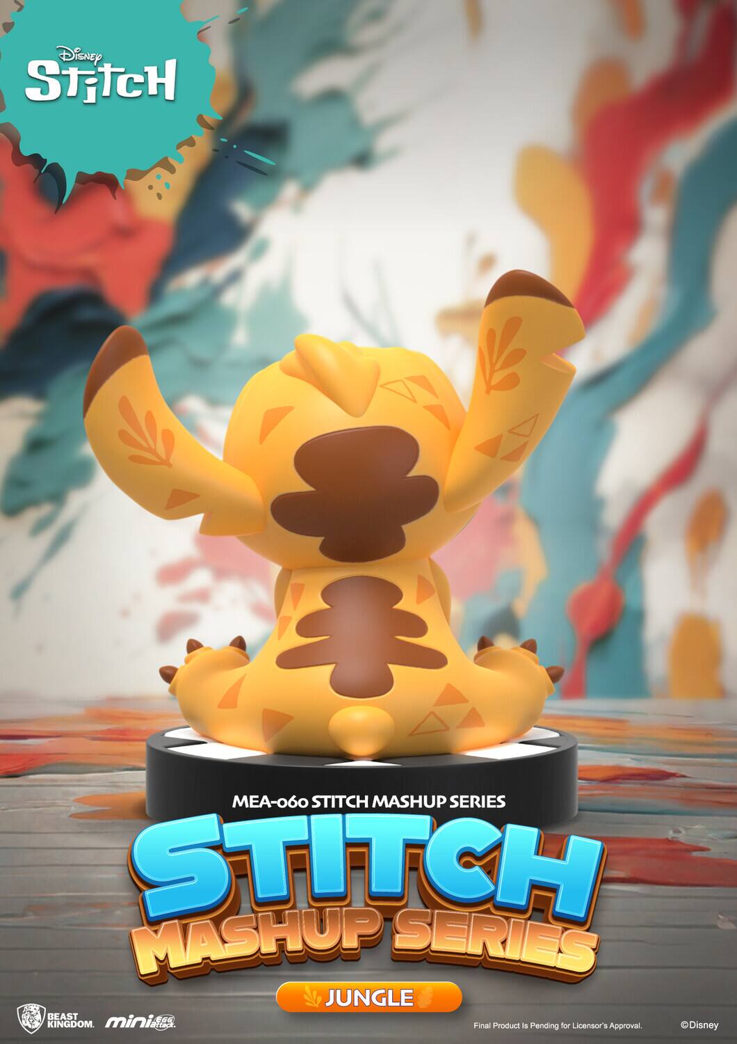 Disney Stitch  
MEA-60 STITCH MASHUP SERIES  
STITCH MASHUP SERIES  
JUNGLE BEAST KINGDOM  
mini arak  
Final Product is Pending for Licensor's Approval.  
©Disney
