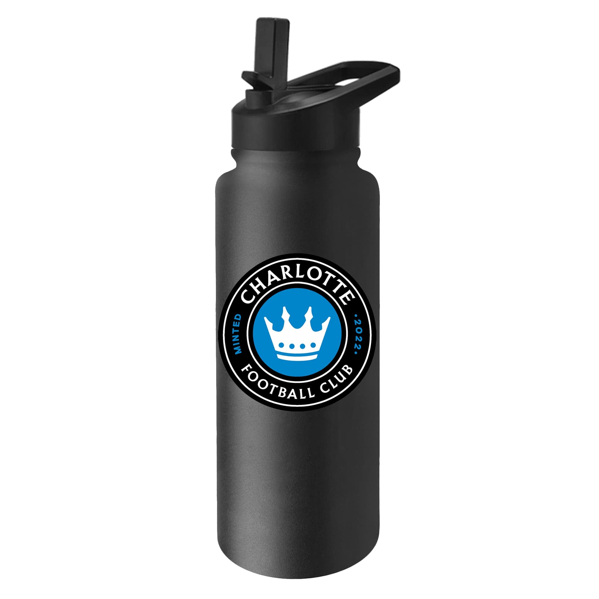 Photos - Water Bottle Logo Brands - Charlotte FC 34oz. Quencher Bottle - Multicolor 201156463