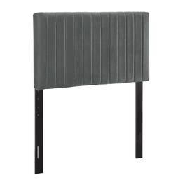 Keira Performance Velvet Twin Headboard by Modway - Gray