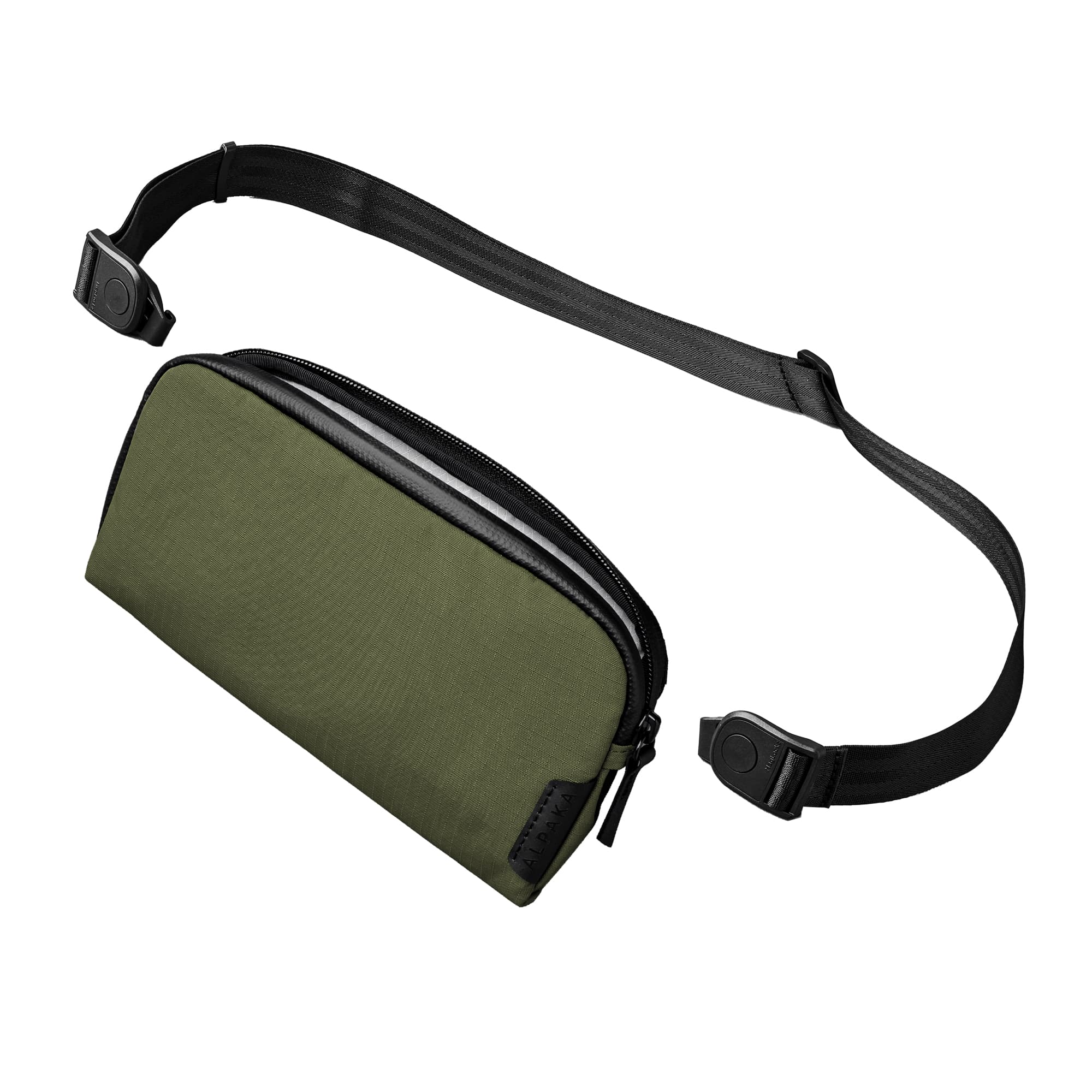 ALPAKA - Flight Pouch Crossbody Phone Bag & Travel Organizer for Passport, Phone, Cards & Everyday Carry, Weather-Resistant - Green Axoflux 210D