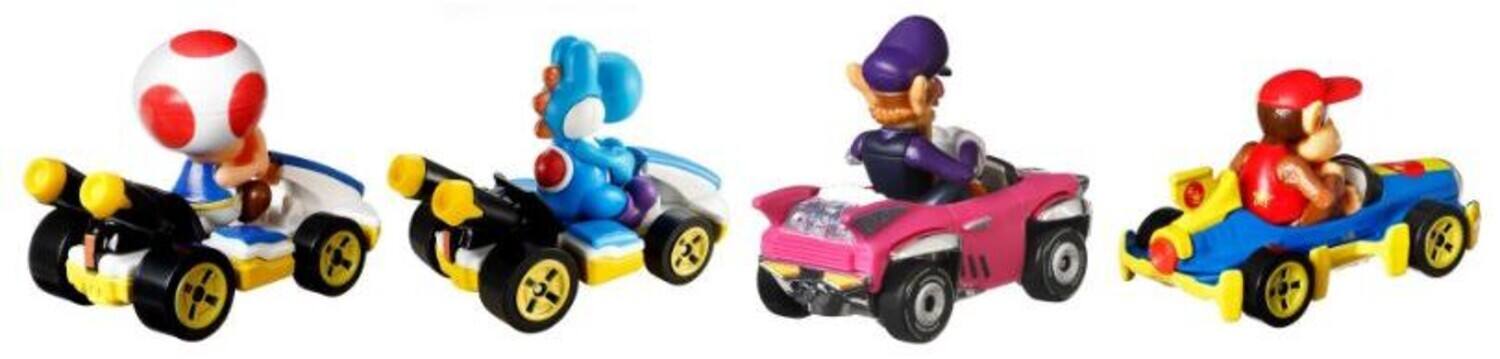 Alt View 3. Mattel - Mattel - Hot Wheels Mario Kart Die-Cast 4-Pack #4 (Nintendo)   - COLLECTIBLES - Multicolor.