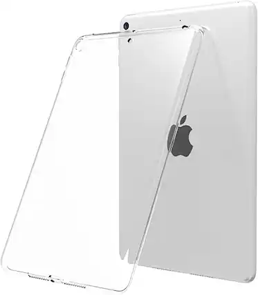 Front. DuraSafe Cases - iPad Air 3 10.5" 2019 & iPad Pro 10.5" 2017 Slim Transparent Back Case with Reinforced Corners A1701 A1709 A1852 A2152 - Transparent.