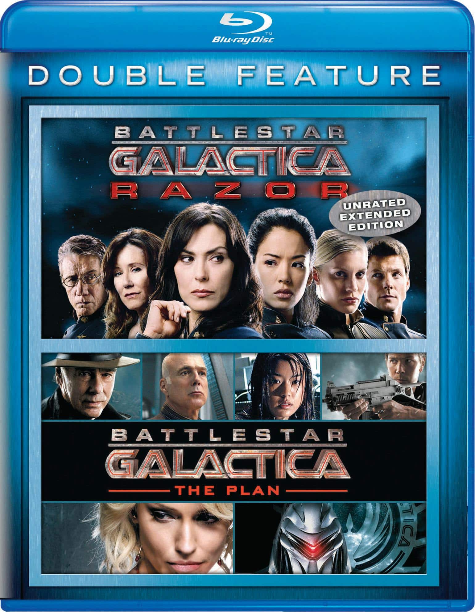 Front. Battlestar Galactica: Razor/Battlestar Galactica: The Plan (Blu-ray Double Feature) [Blu-ray].