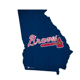 Fan Creations - Atlanta Braves 12" Logo State Sign - Multicolor