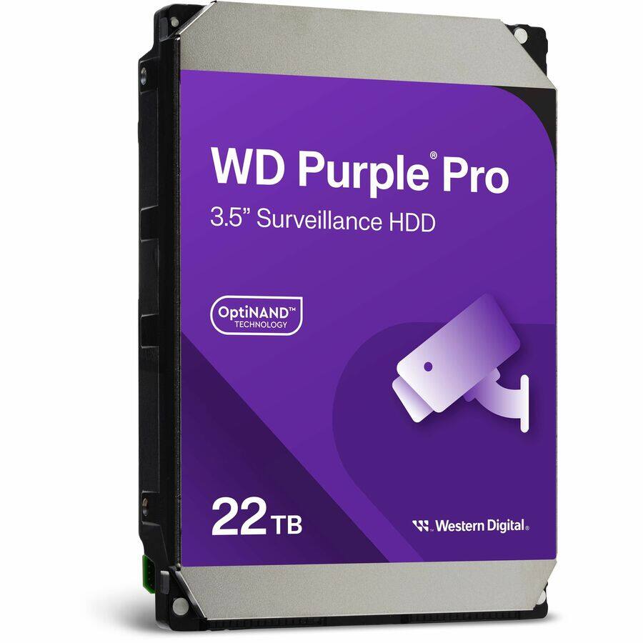WD Purple Pro  
3.5" Surveillance HDD  
OptiNAND Technology  
22 TB  
Western Digital