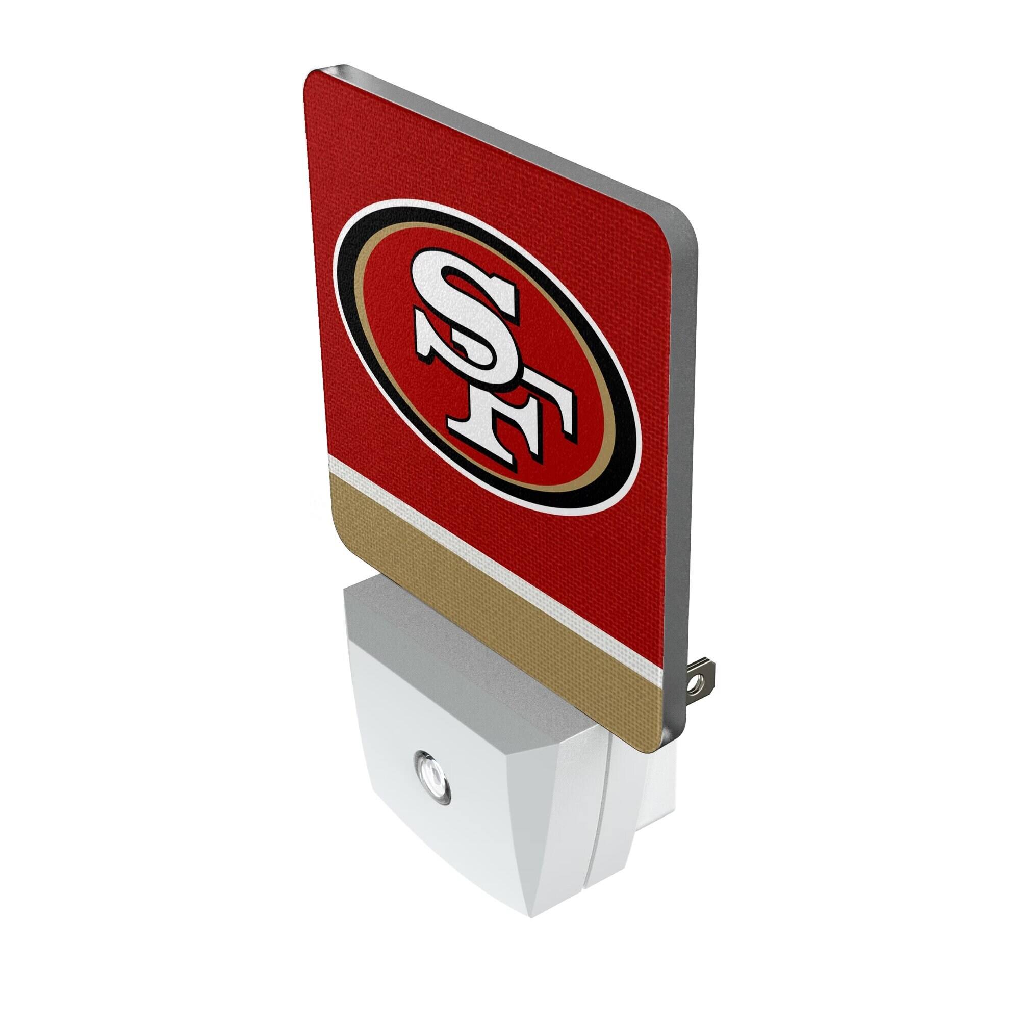 Alt View 1. Keyscaper - San Francisco 49ers Stripe Design Nightlight 2-Pack - Multicolor.