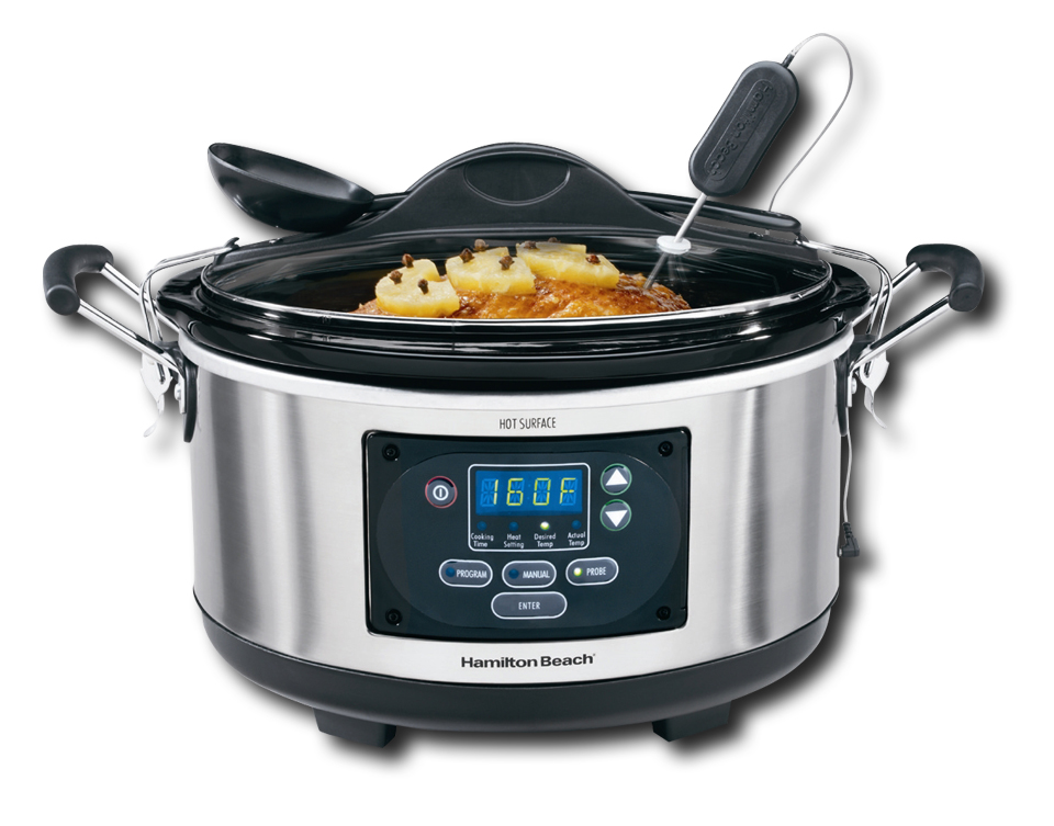 Hamilton Beach Set & Forget 6 Qt. Programmable Slow Cooker STAINLESS STEEL  33967 - Best Buy