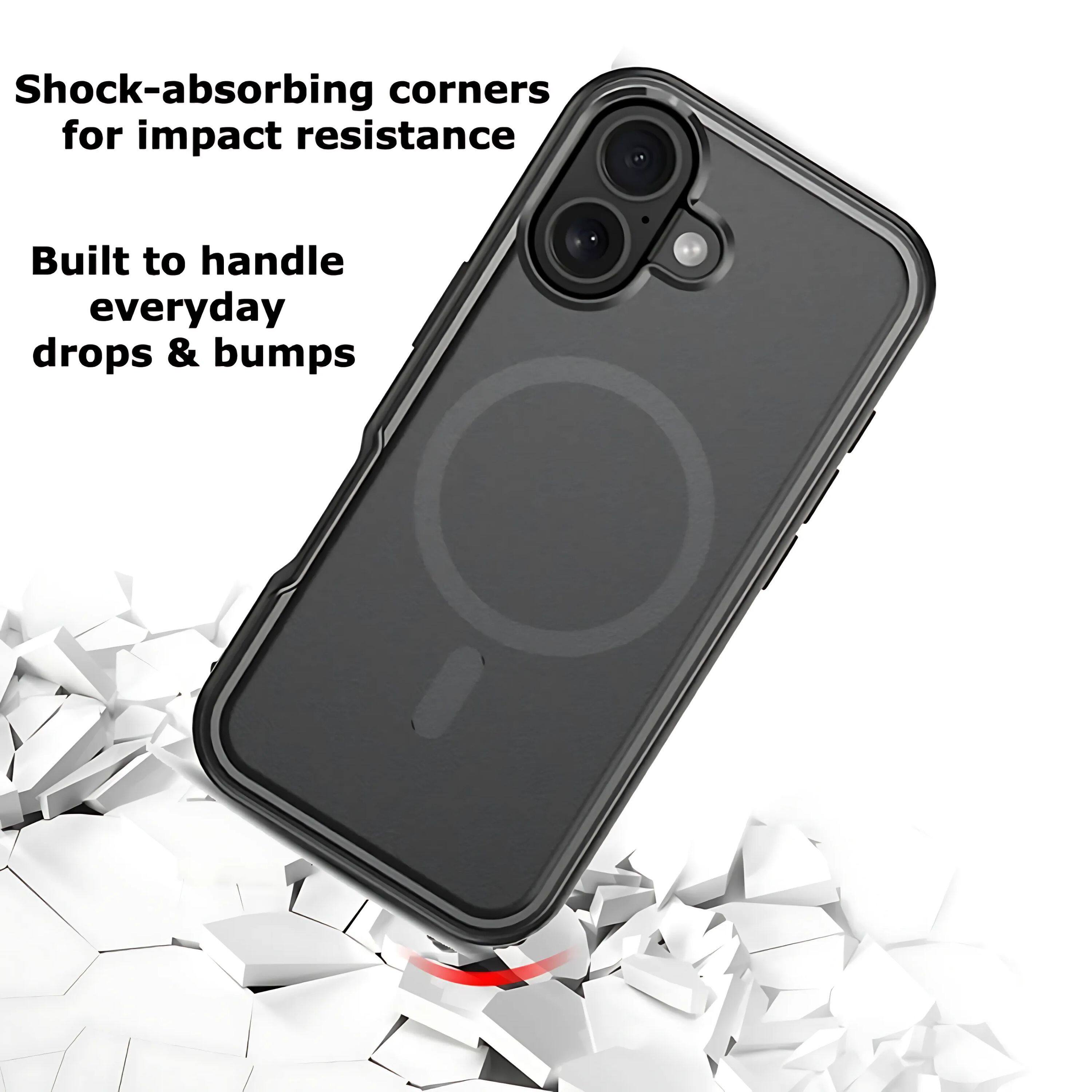 Shock-absorbing corners for impact resistance  
Built to handle everyday drops & bumps