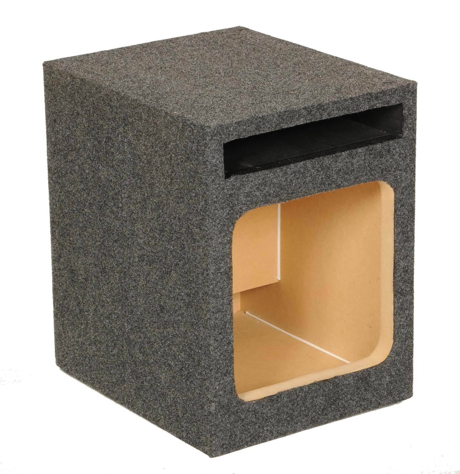 Alt View 10. QPower - Q Power HD110 10" Single Heavy Duty Vented Square Subwoofer Sub Enclosure Box.
