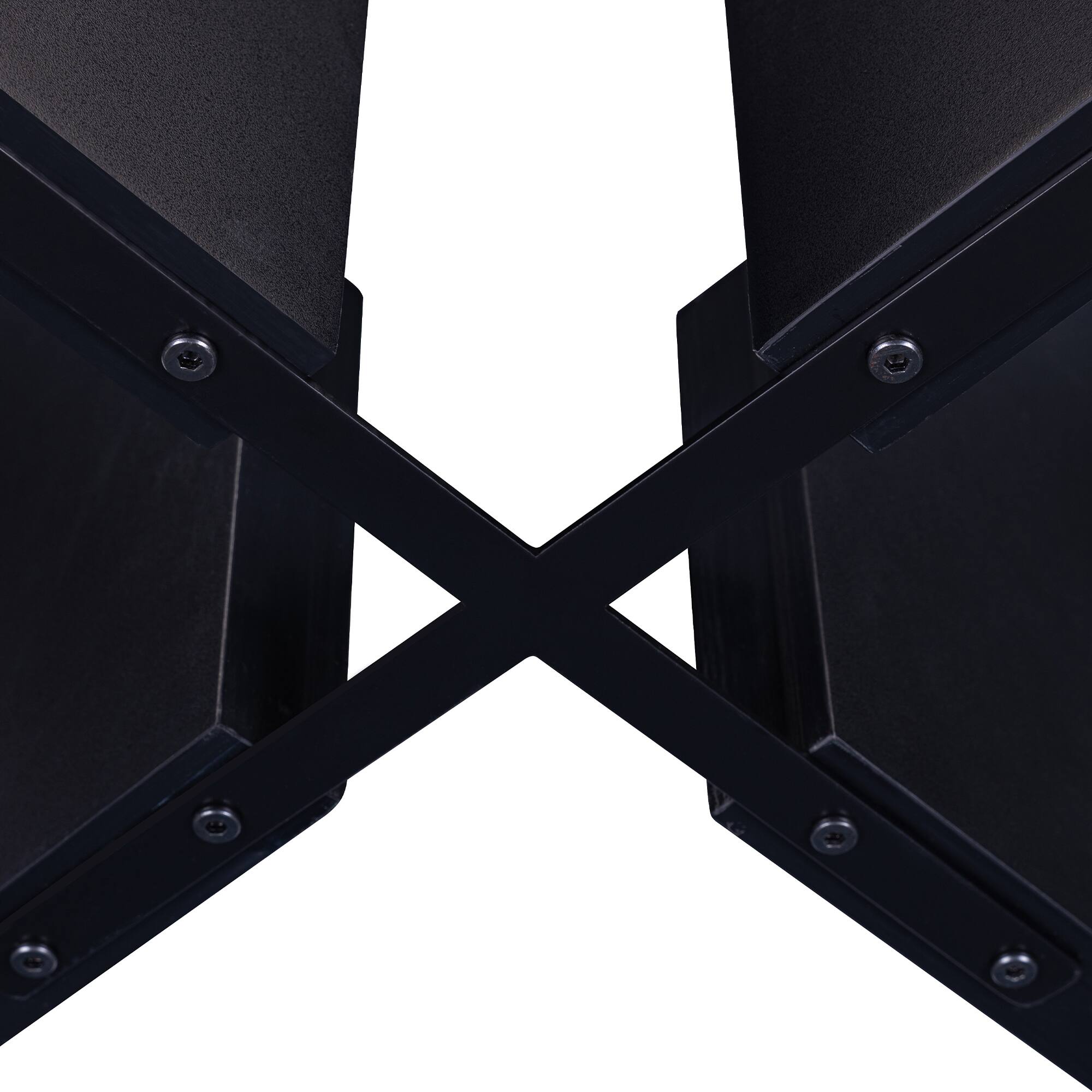 Alt View 8. Tiramisubest - Round Dining Table for 4, 43-Inch Faux Marble Top, Mid-Century Modern Round Dining Table (White) - White+Black.