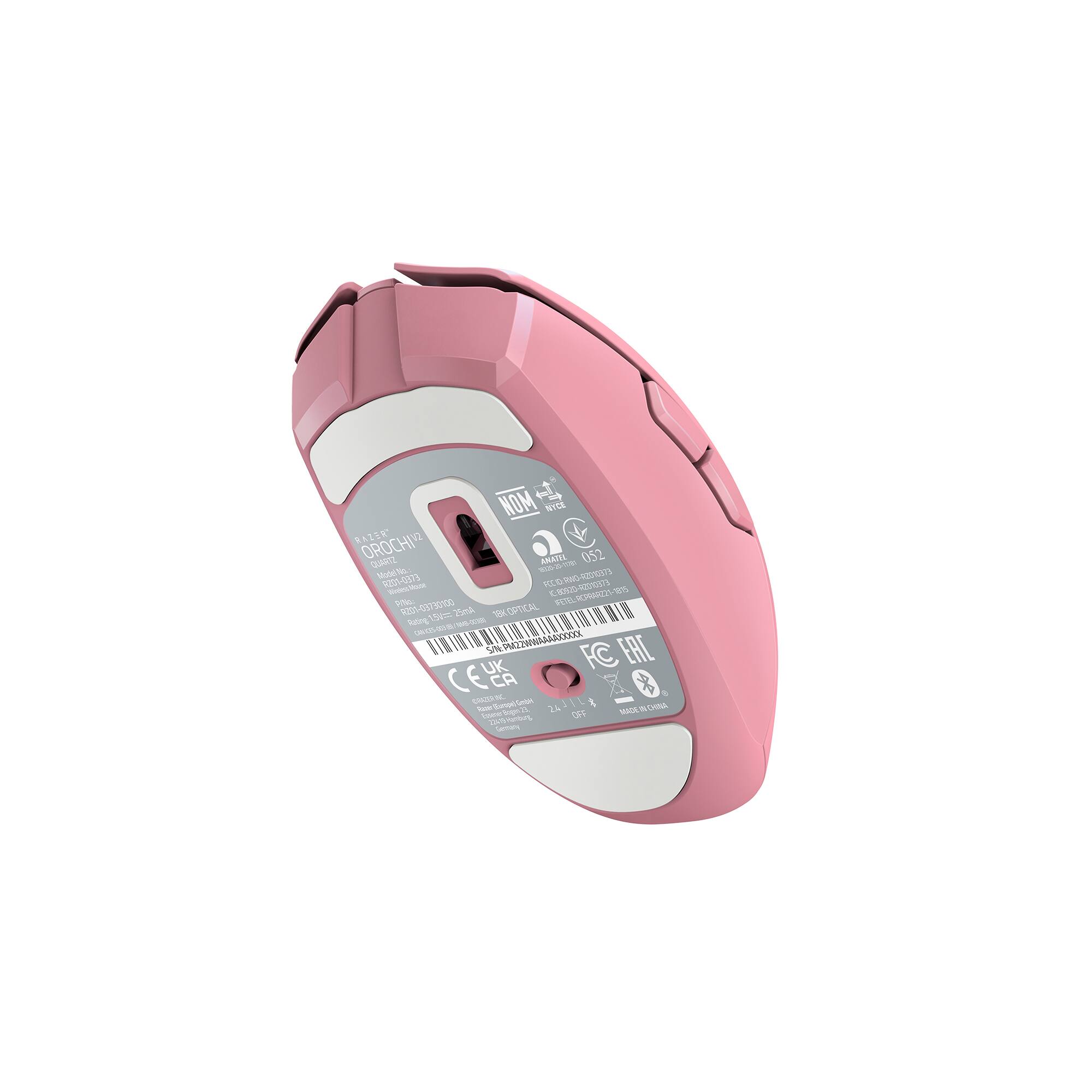 Alt View 16. Razer - Orochi V2 Lightweight Optical Gaming Mouse With 950 Hour Battery Life - Quartz.