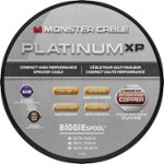 Front Zoom. Monster - Platinum XP Clear Jacket MKIII 20' Compact Speaker Cable - White/Copper.