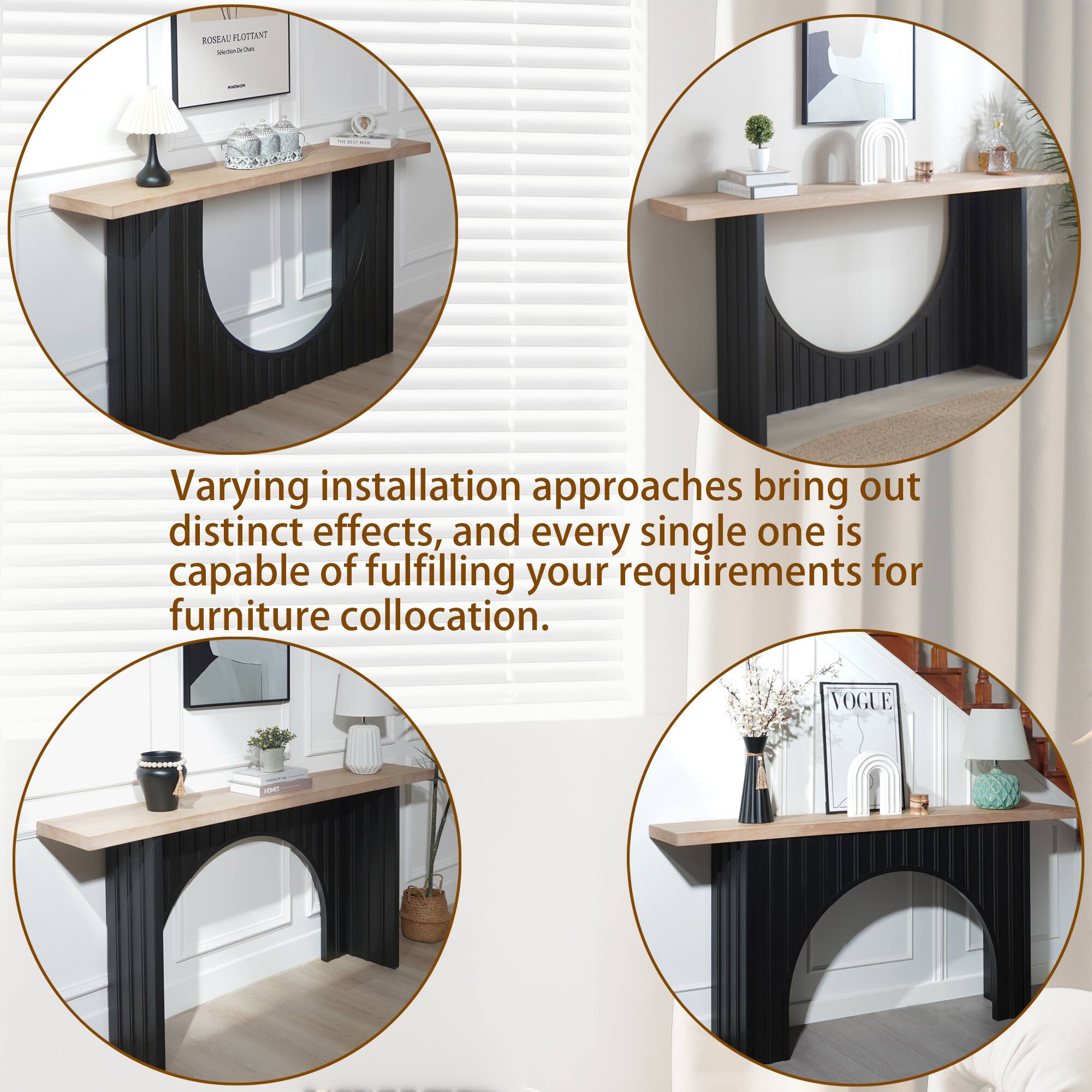 Varying installation approaches bring out distinct effects, and every single one is capable of fulfilling your requirements for furniture collocation.