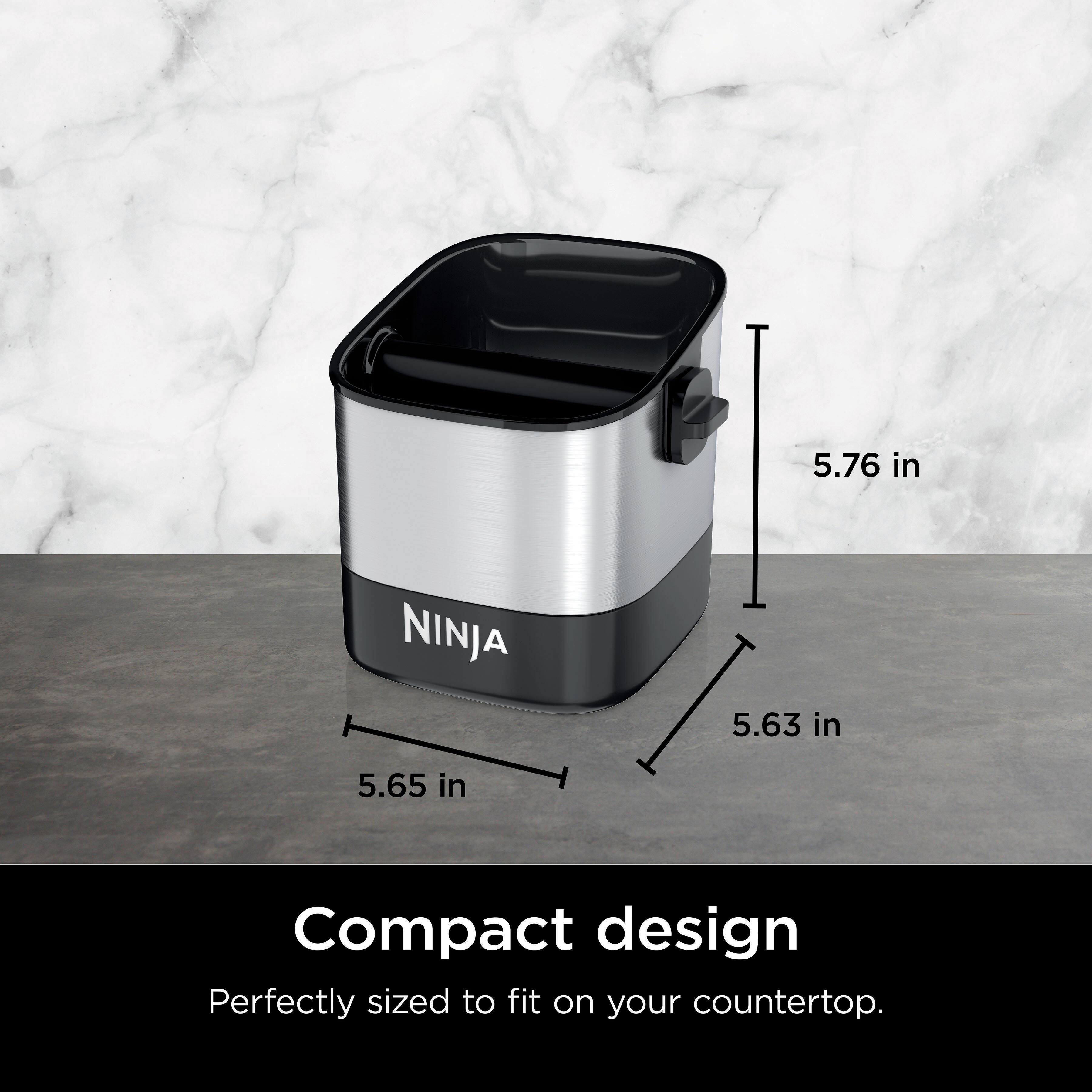 Compact design Ninja 5.65 in 5.76 in Perfectly sized to fit on your countertop.