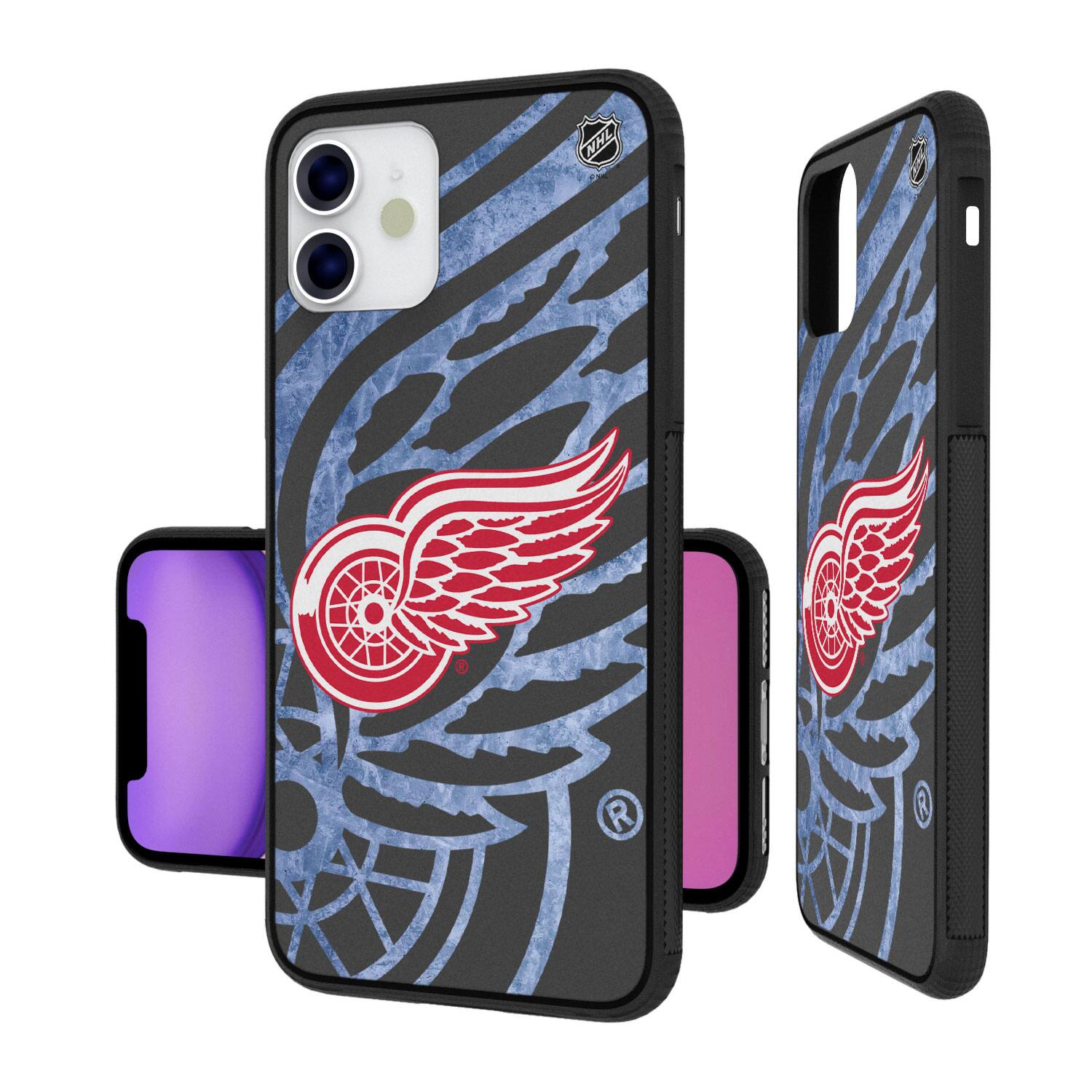 Alt View 1. Keyscaper - Detroit Red Wings iPhone Tilt Bump Ice Case - 16 Pro - Multicolor.