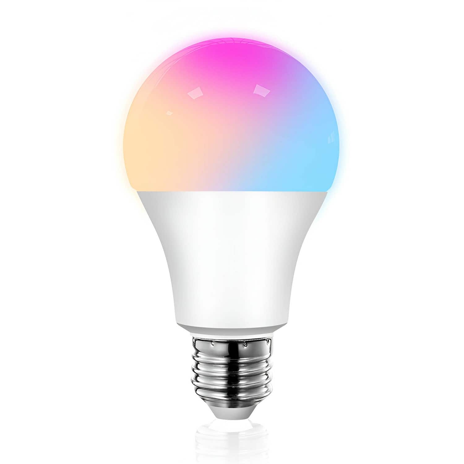 Front. Lamp Depot - RGBW Color-changing Smart LED Light Bulb - White.