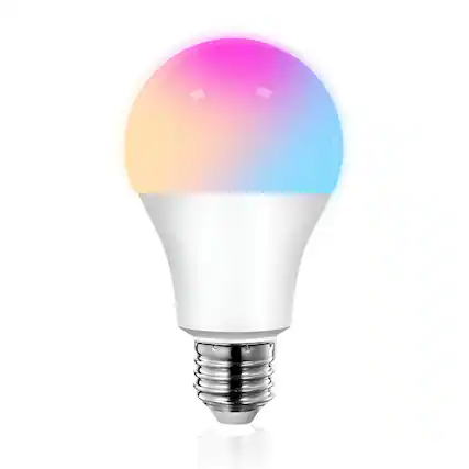 Front. Lamp Depot - RGBW Color-changing Smart LED Light Bulb - White.