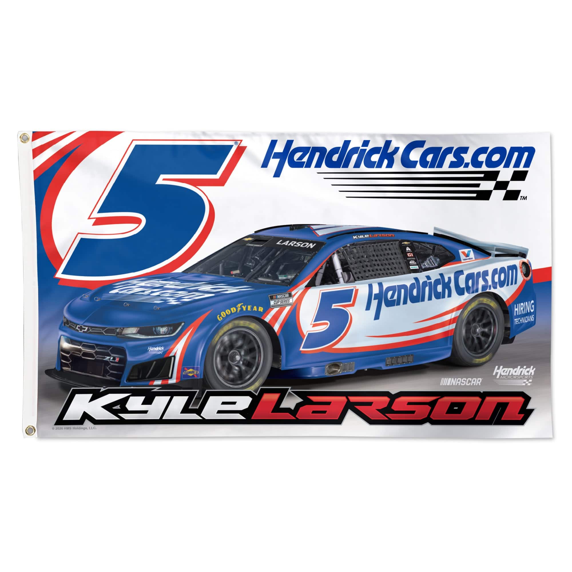 Photos - Other Decoration Deluxe WinCraft - Kyle Larson 3' x 5' Single-Sided Flag - Multicolor 203915058