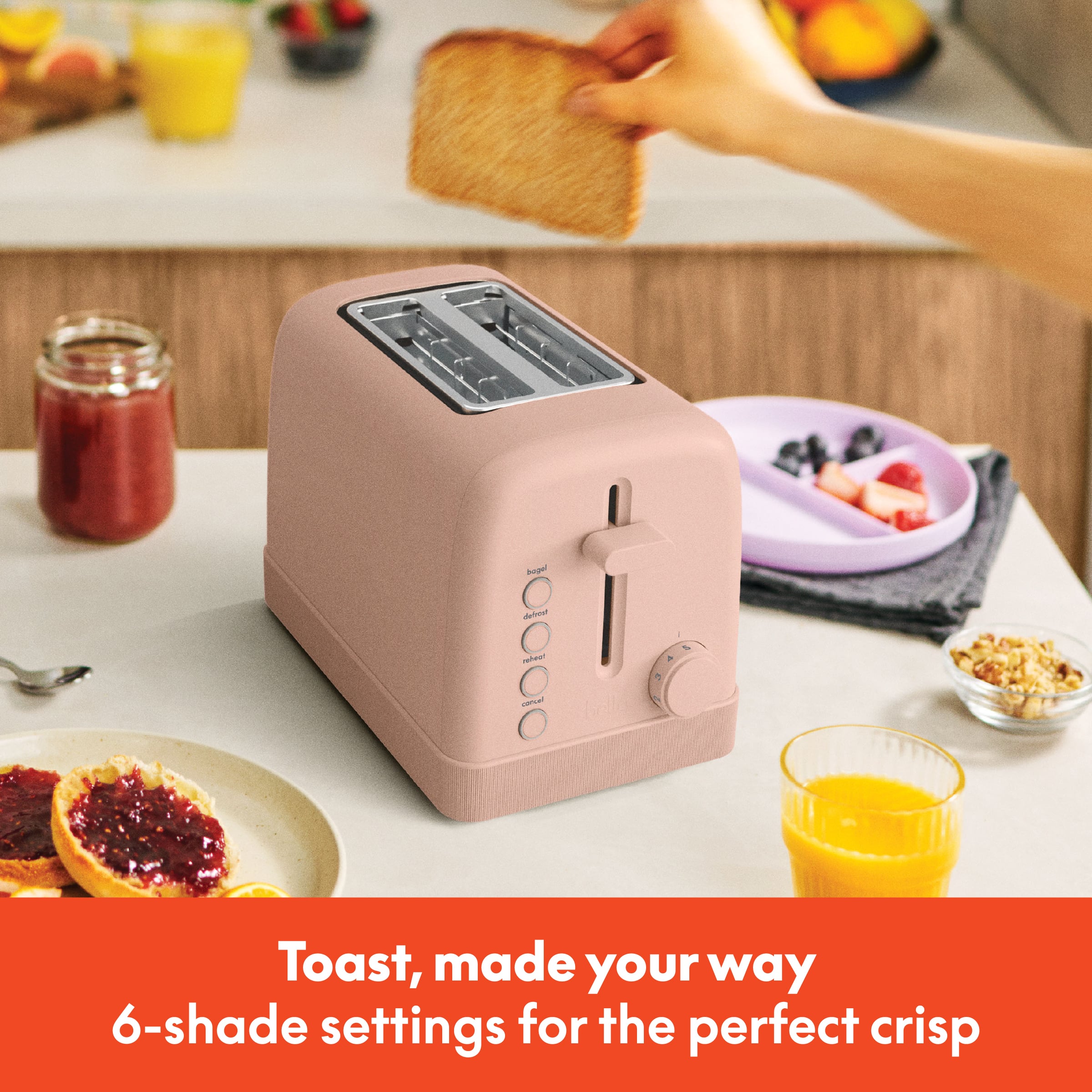 Toast, made your way 6-shade settings for the perfect crisp