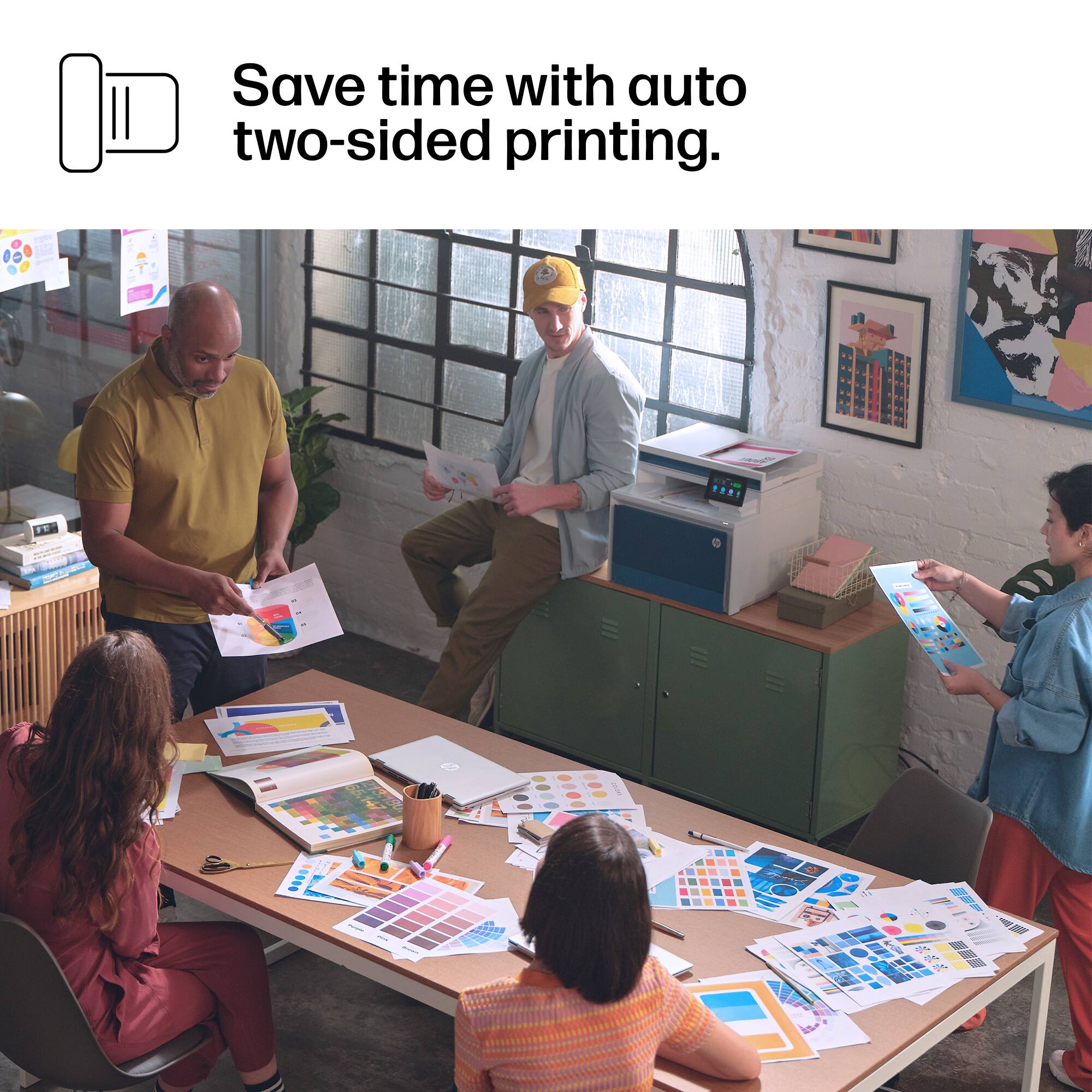 Save time with auto two-sided printing.