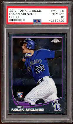 Nolan Arenado Rookie Card 2013 Topps Chrome Update #mb-39 PSA 10