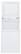 Front. GE - Unitized Spacemaker 3.4 Cu. Ft. 9-Cycle Washer and 5.9 Cu. Ft. 4-Cycle Dryer Electric Combo - White on White.