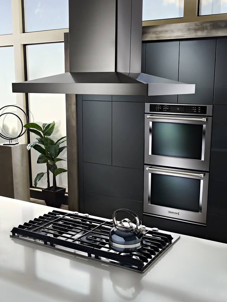 Alt View 16. KitchenAid - 36" Built-In Gas Cooktop - Stainless steel.