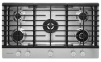Front Zoom. KitchenAid - 36" Built-In Gas Cooktop - Stainless Steel.
