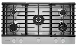 KitchenAid - 36" Built-In Gas Cooktop - Stainless Steel