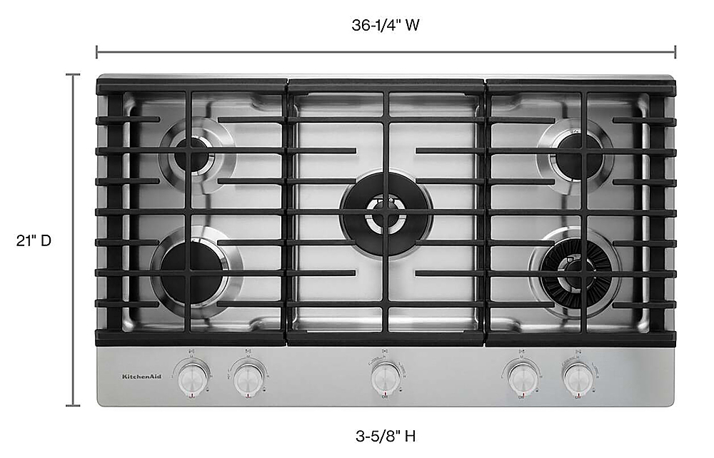 Kitchenaid 36 Built In Gas Cooktop