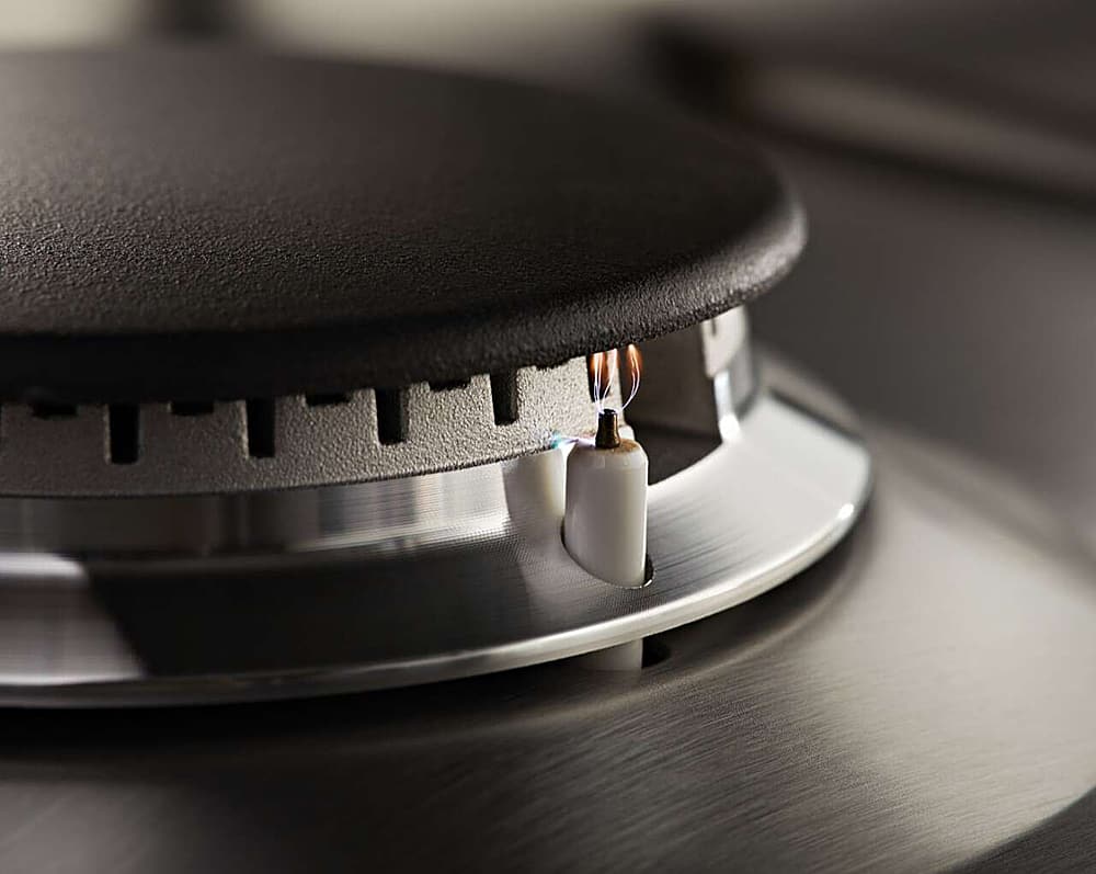 Alt View 16. KitchenAid - 36" Built-In Gas Cooktop - Stainless steel.