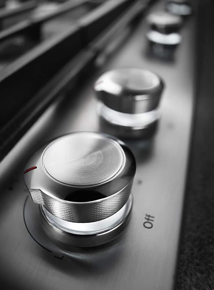 Alt View 17. KitchenAid - 36" Built-In Gas Cooktop - Stainless steel.