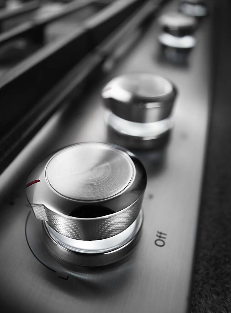 Alt View 17. KitchenAid - 36" Built-In Gas Cooktop - Stainless steel.