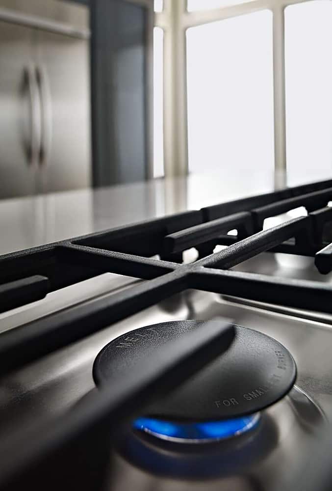 Alt View 18. KitchenAid - 36" Built-In Gas Cooktop - Stainless steel.