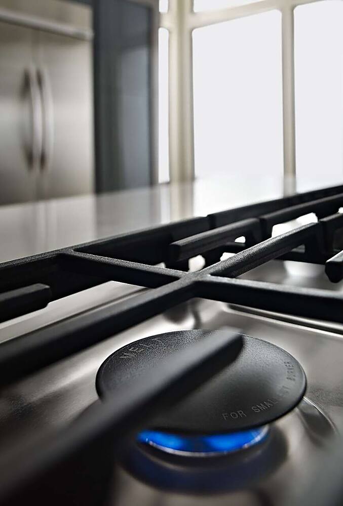 Alt View 18. KitchenAid - 36" Built-In Gas Cooktop - Stainless steel.