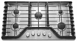 KitchenAid - 30" Built-In Gas Cooktop - Stainless Steel