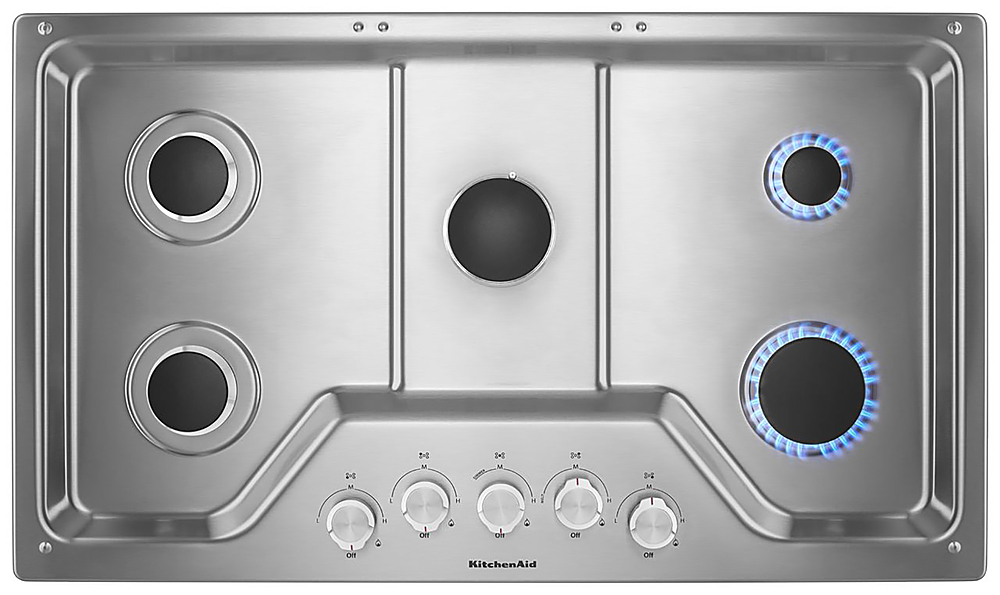 KitchenAid 36 Inch. GAS Cooktop with 5 Multiflame Burners