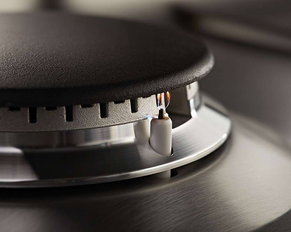 Alt View 16. KitchenAid - 36" Built-In Gas Cooktop - Stainless steel.