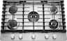 KitchenAid - 30 in. Wide 5 burners Built-In Gas Cooktop - Stainless Steel