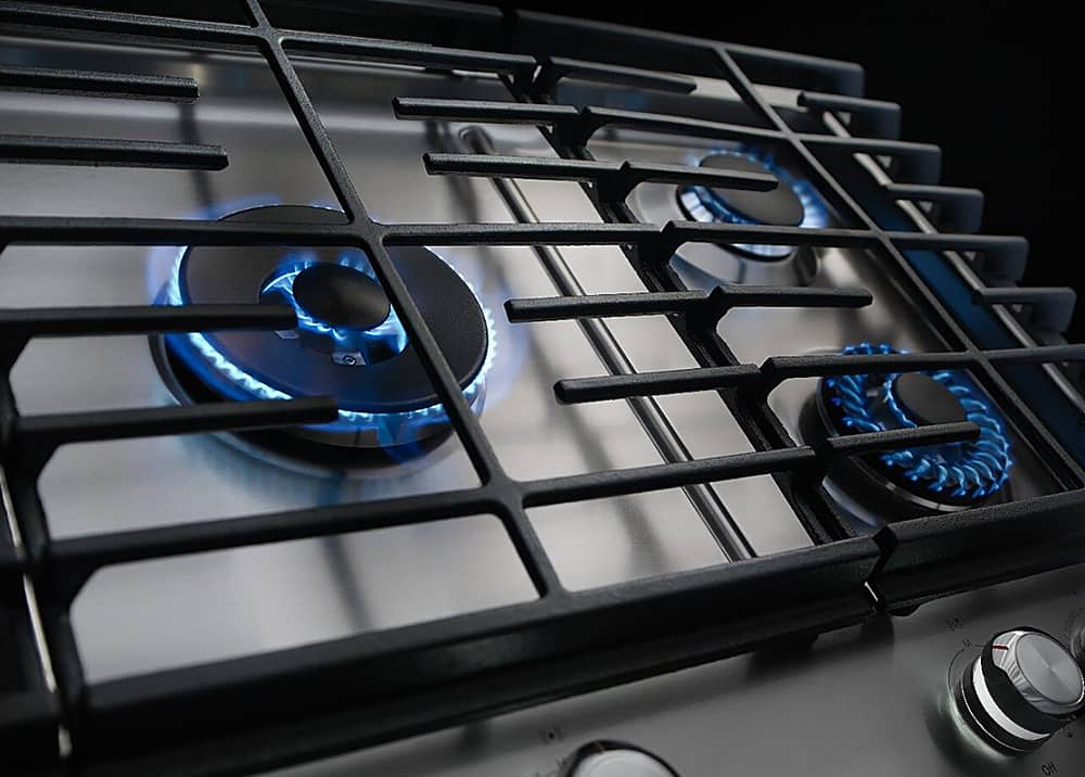 Alt View 12. KitchenAid - 30" Built-In Gas Cooktop - Stainless steel.