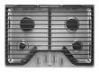 Whirlpool - 30" Built-In Gas Cooktop - Stainless Steel - Larger Front