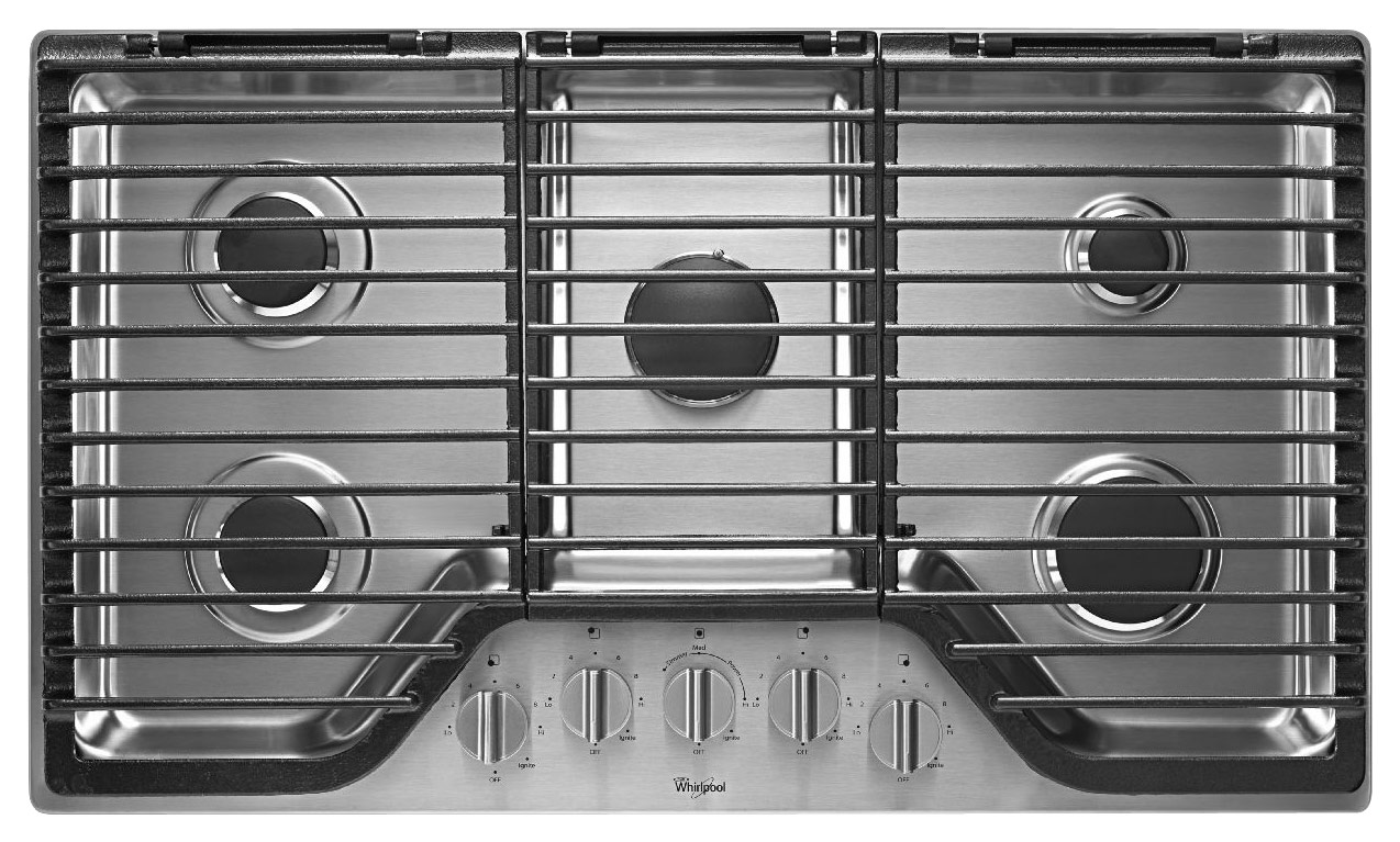 whirlpool 36 gas range