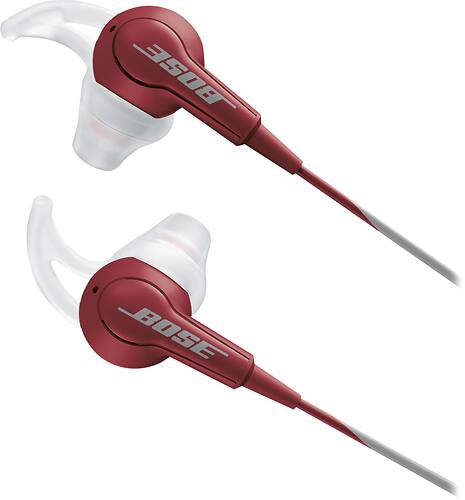 Bose - SoundTrue™ In-Ear Headphones (Audio) - Cranberry-Front_Standard